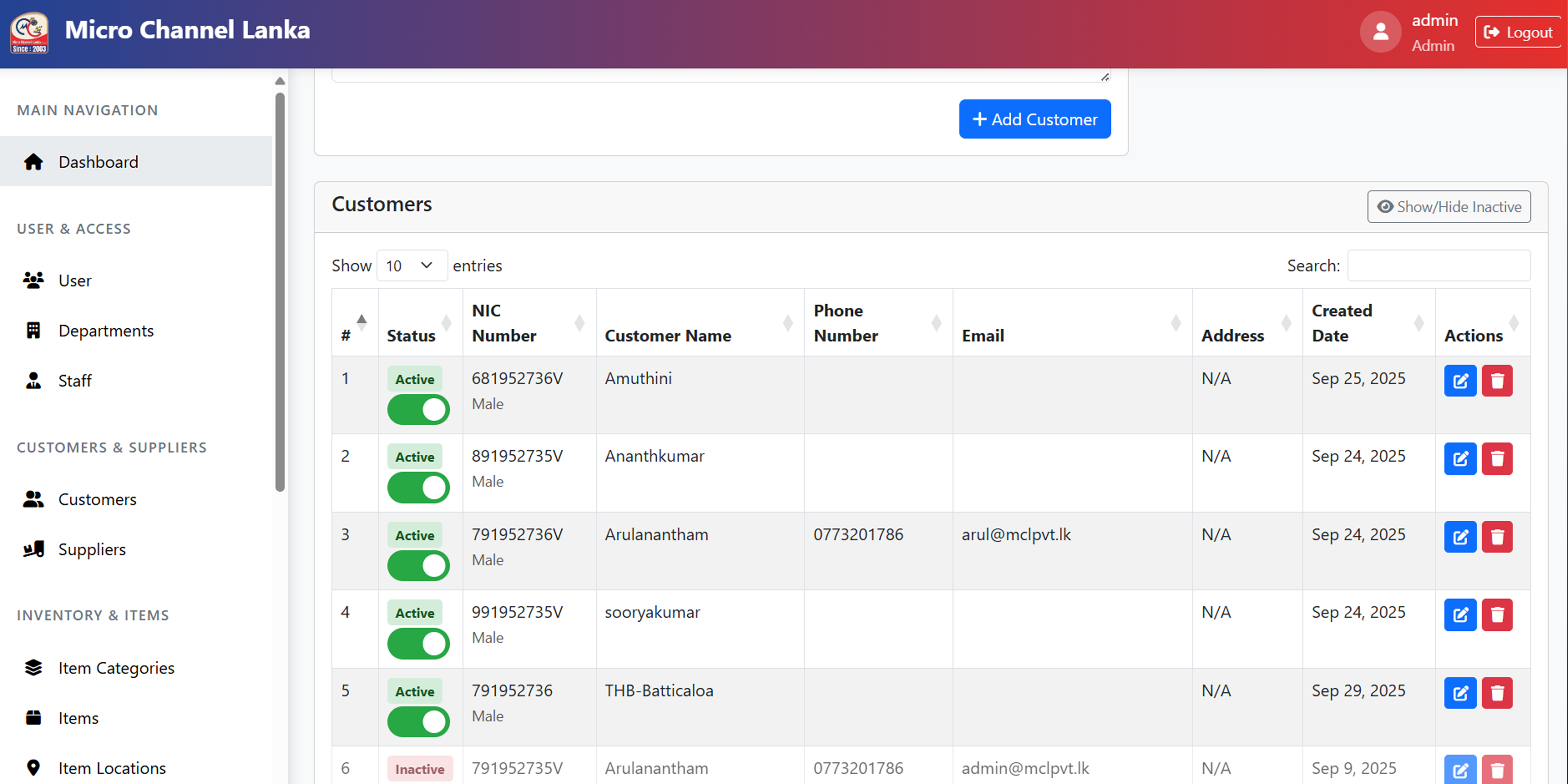 Inventory Management System